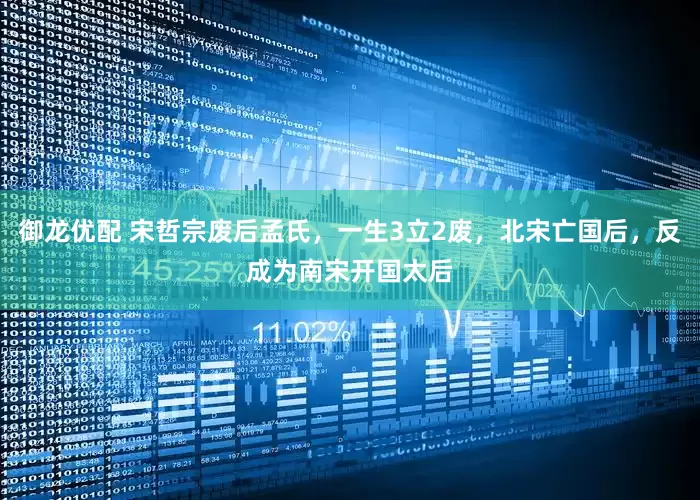 御龙优配 宋哲宗废后孟氏，一生3立2废，北宋亡国后，反成为南宋开国太后
